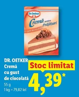 Dr.Oetker - Cremă pentru prăjituri cu gust de ciocolată