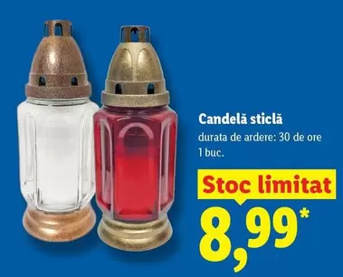 Candela sticlă
