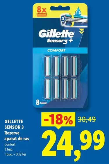 Sensor 3+ Rezerva aparat de ras