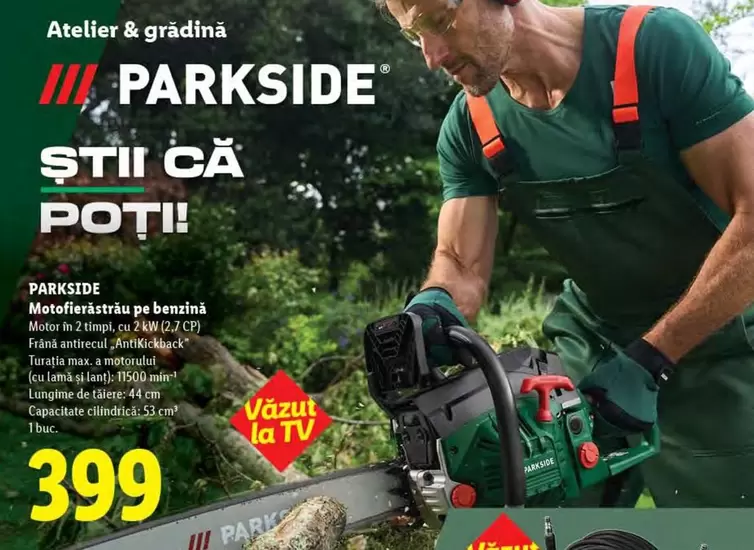 Motorfierăstrău pe benzină