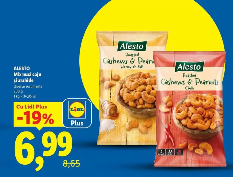 Mix nuci caju și arahide