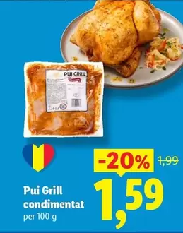 Pui Grill condimentat