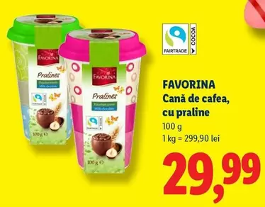 Cană de cafea cu praline