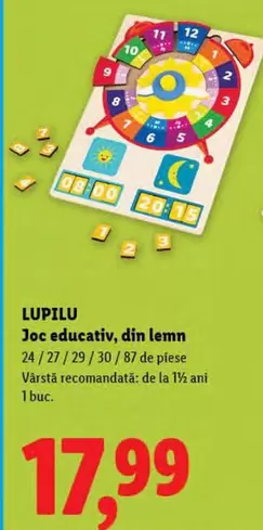 Joc educativ, din lemn