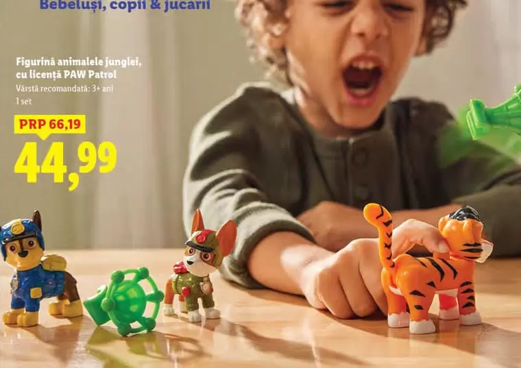 Figurină animalelor junglei, cu licență PAW Patrol