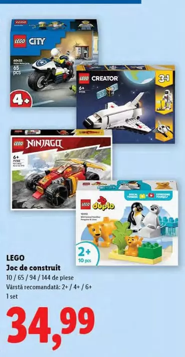 Lego - Joc de construit 10/65/94/144 de piese