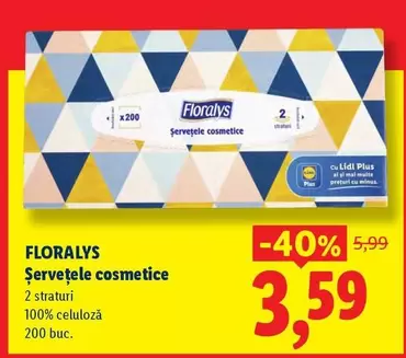 Șervețele cosmetice 2 straturi