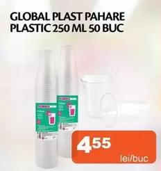 PLASTIC 250 ML 50 BUC