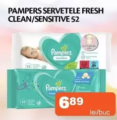 Pampers - SERVETELE FRESH CLEAN/SENSITIVE 52