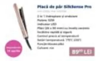 Placă de păr SilkSense Pro