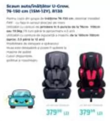 Scaun auto/înălțător U-Grow