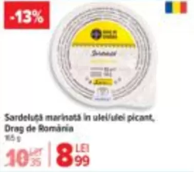 Sardeluță marinată în ulei/ulei picant