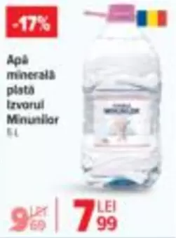 Apă minerală plată Izvorul Minunilor