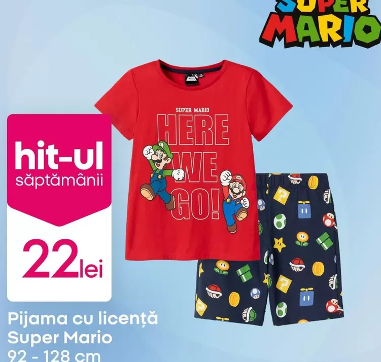 Wwe - Pijama cu licență Super Mario