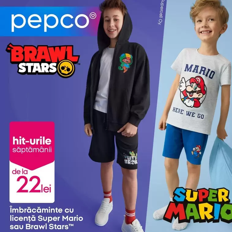 Îmbrăcăminte Super Mario sau Brawl Stars