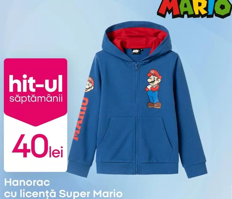 Hanorac cu licență Super Mario