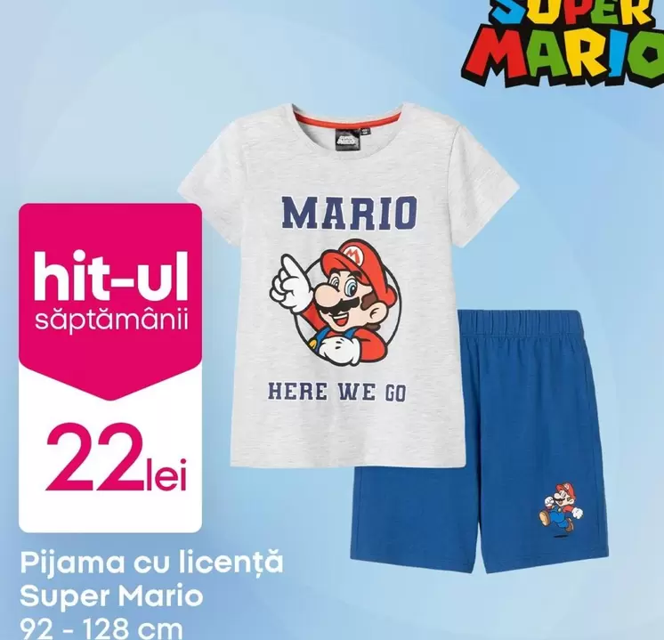 Pijama cu licență Super Mario