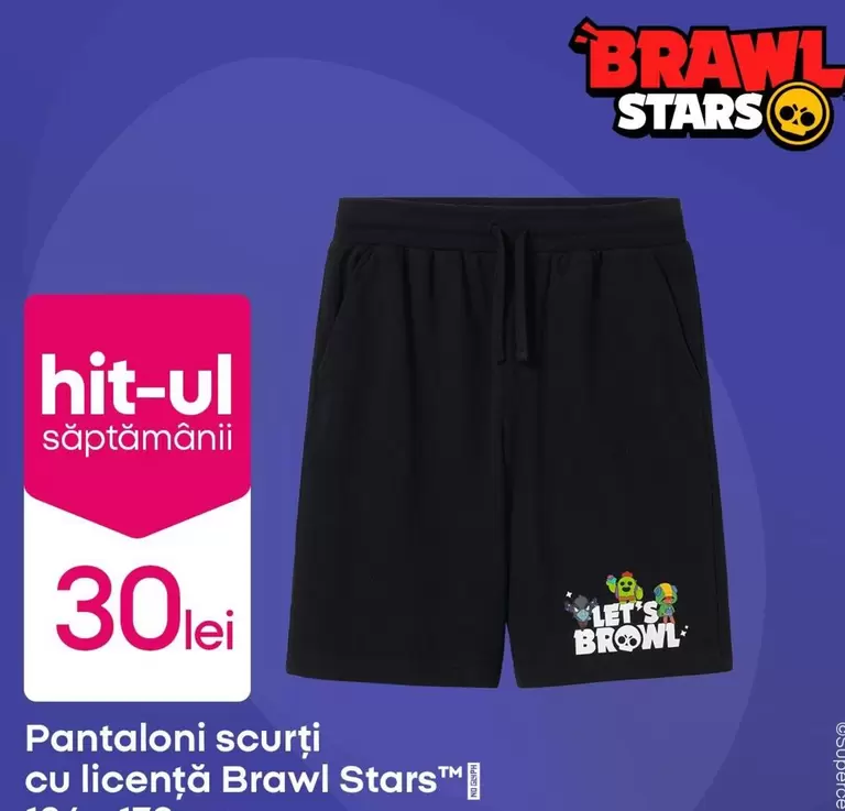 Pantaloni scurți cu licență Brawl Stars