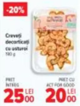 Creveți decorticați cu usturoi