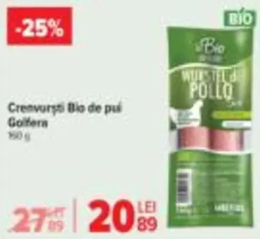 Crenvursti Bio de pui