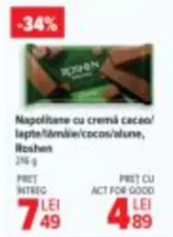 Napolitane cu cremă cacao