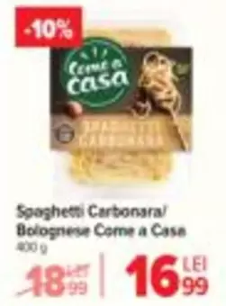 Spaghetti Carbonara/Bolognese