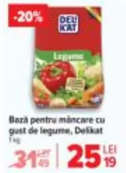 Bază pentru mâncare cu gust de legume