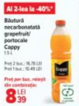 Băutură necarbonatată grapefruit/portocale