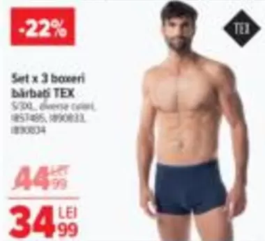 Set x 3 boxeri bărbați