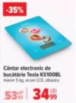Tesla - Cântar electronic de bucătărie KS100BL