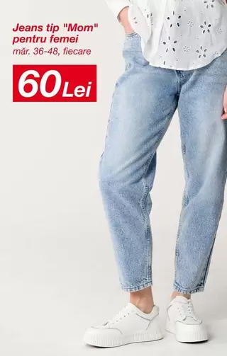 Jeans tip "Mom" pentru femei