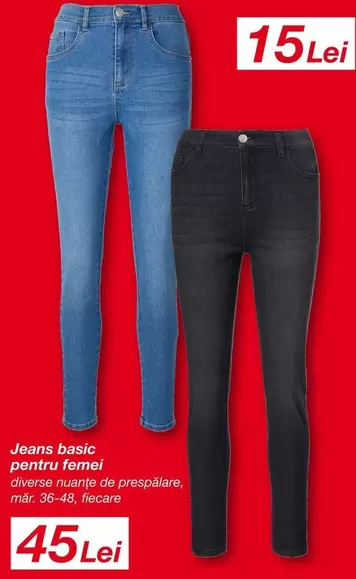 Jeans basic pentru femei