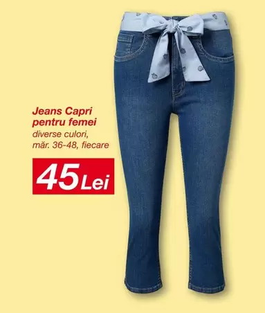 Jeans Capri pentru femei
