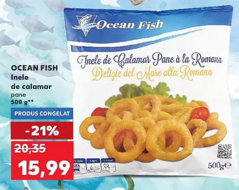 Inele de calamar pane