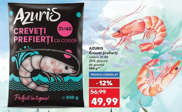 Creveți prefierți cu codiță