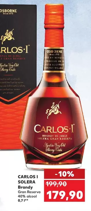 CARLOS I SOLERA Brandy Gran Reserva