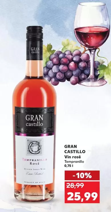 Vin rosé Tempranillo