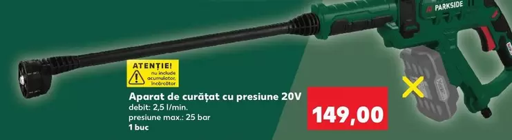 Aparat de curățat cu presiune 20V