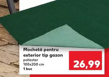 Mochetă pentru exterior tip gazon