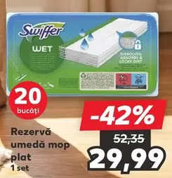 Rezervă umedă mop plat