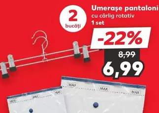 Umerașe pantaloni cu cârlig rotativ