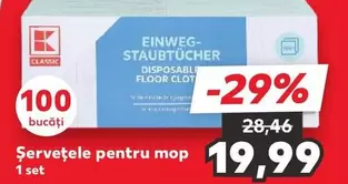 Șervețele pentru mop