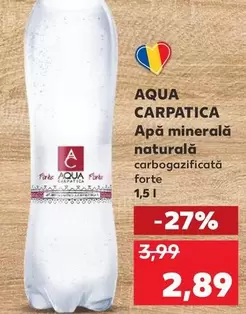 Apă minerală carbogazificată
