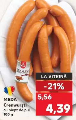 Crenwurst cu piept de pui