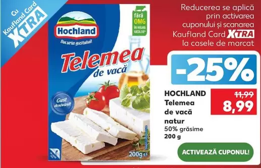 Telemea de vacă natur