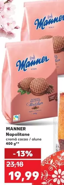 Napolitane cremă cacao / alune