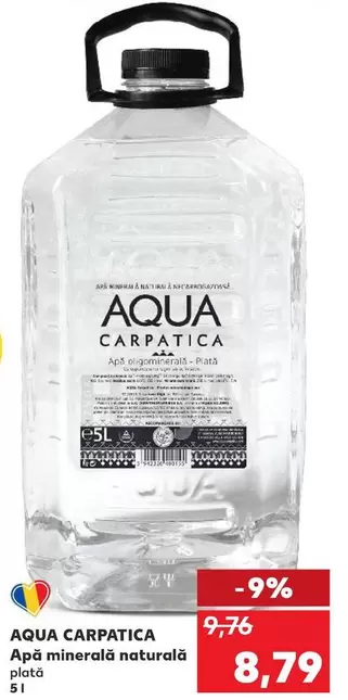 Apă minerală naturală plată