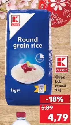 Round grain rice