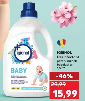 Dezinfectant pentru hainele bebelușilor