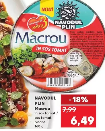Macrou în sos tomat